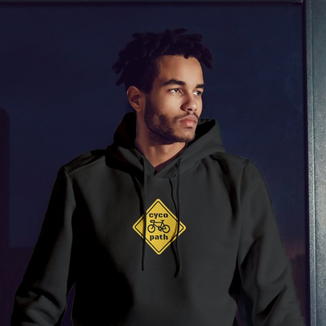 Camisa com Placa de Trânsito Divertida para Ciclis (Criador carregado)