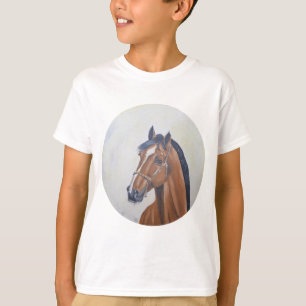 Camisa com retrato majestoso de cavalo