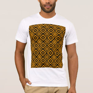 Camisa com tecido de flor de ouro