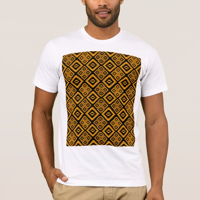 Camisa com tecido de flor de ouro (Frente)