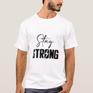 CAMISA COM TEXTO IMPRESSO FIQUE FORTE