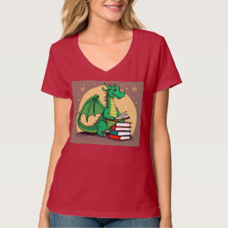 Camisa com um dragão na frente e um leão nas costa