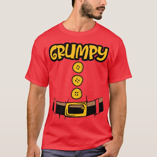 camisa combinando fantasia de anão rabugento de ha (Frente)