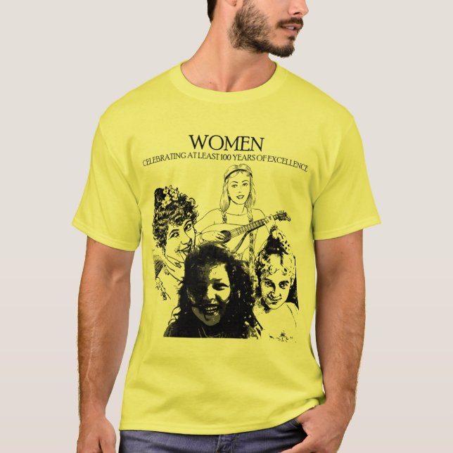 camisa comemorando o centenário das mulheres (Frente)