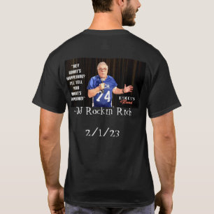 Camisa comemorativa de Rich/Rocco do DJ Rockin