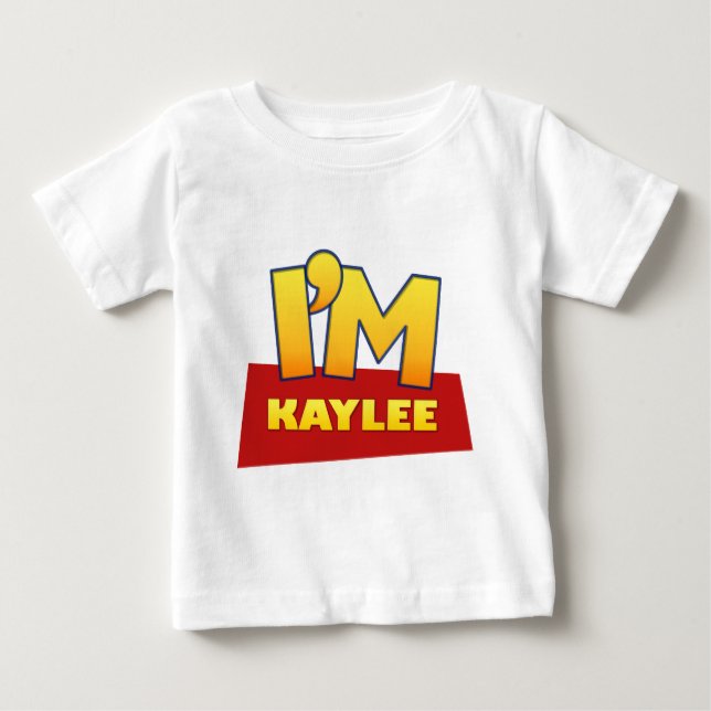 camisa cómica do logotipo do costume KAYLEE (Frente)