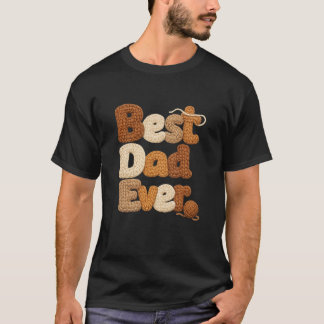 Camisa Confortável Estilo Crochê Melhor Pai