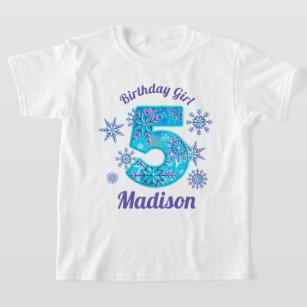 Camisa congelada do Quinto Aniversário da Neve