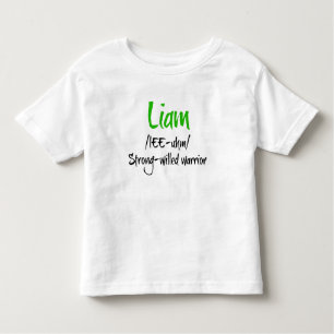 Camisa conhecida da definição de Liam