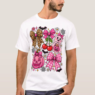 Camisa Coquette de Halloween, Camiseta Rosa de Hal