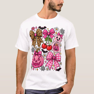 Camisa Coquette de Halloween, Camiseta Rosa de Hal