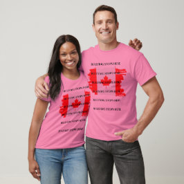 Camisa cor-de-rosa Camisa do Canadá