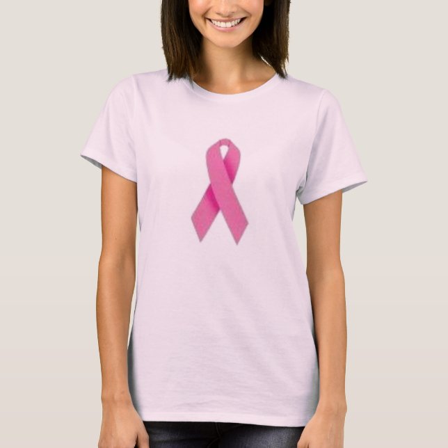Camisa cor-de-rosa da fita (Frente)
