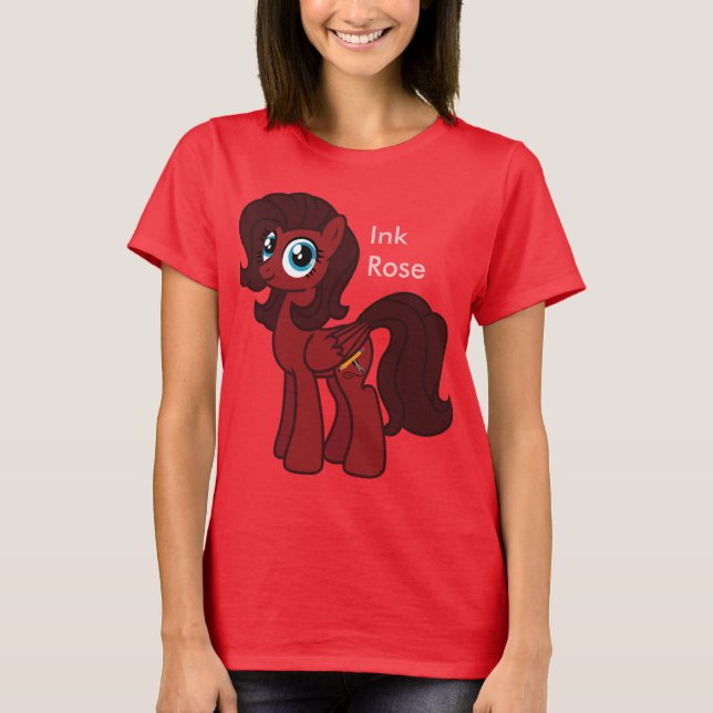 Camisa cor-de-rosa da tinta (Frente)