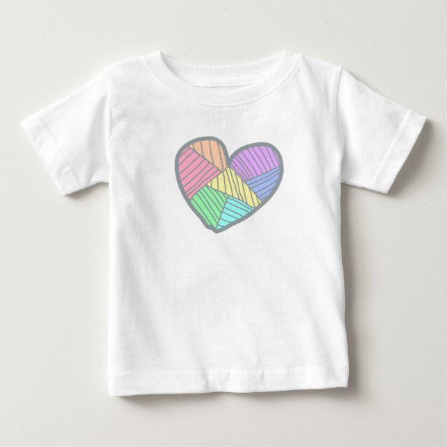 Camisa coração fofo (Frente)