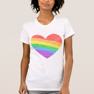 Camisa Corey Tiger 80s Rainbow Stripe Heart