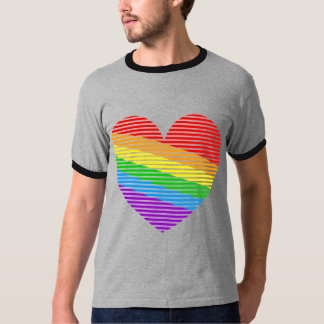 Camisa Corey Tiger 80s Rainbow Stripe Heart