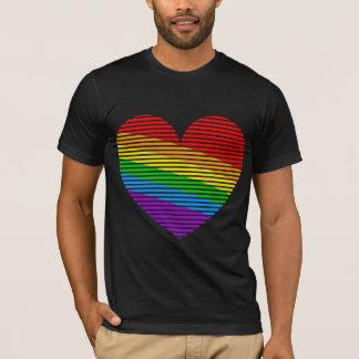 Camisa Corey Tiger 80s Rainbow Stripe Heart