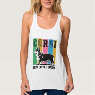 Camisa Corgi Love Gravura Vintage Silhueta de Cach