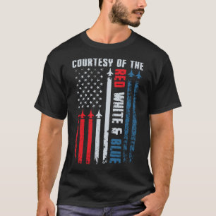 Camisa Cortesia Do Vermelho Branco E Azul Homens M