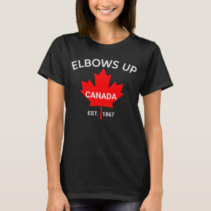 Camisa Cotovelos Para Cima Canadá Forte Apoie