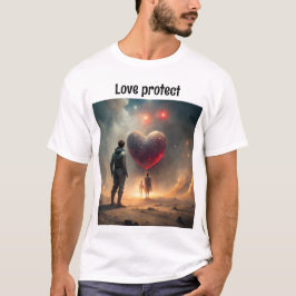 Camisa criativa para como o amor pode proteger