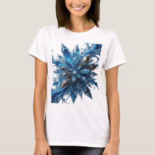 Camisa Crisp Silver BLUE ICE STAR Design