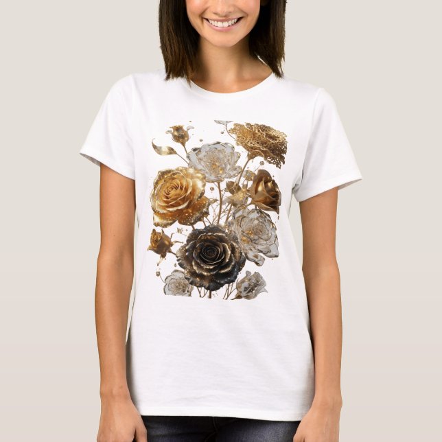 Camisa Crisp Silver GOLDEN ROSES (Frente)