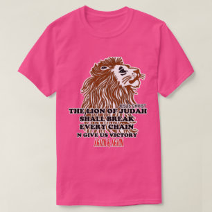Camisa cristã O leão da tribo de Judah