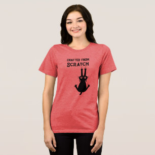 Camisa cropped personalizada com humor de gato smo