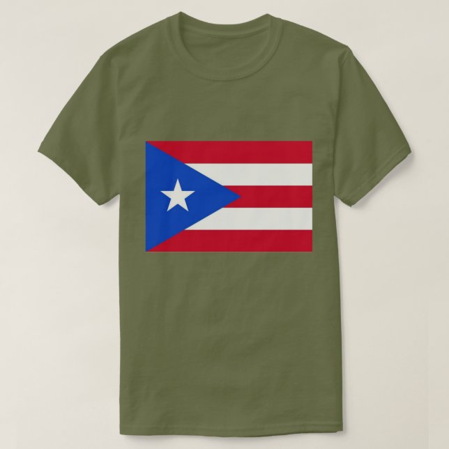 Camisa Cuba Bandeira Cubana Vermelha Azul (Frente do Design)