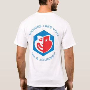 Camisa curta da Capa de Usher do hexágono, opção 3