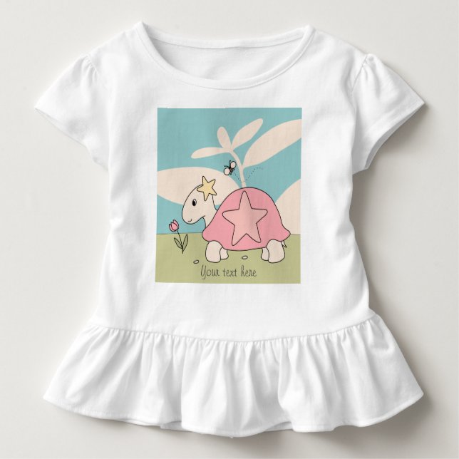 Camisa customizável da tartaruga da estrela dos (Frente)