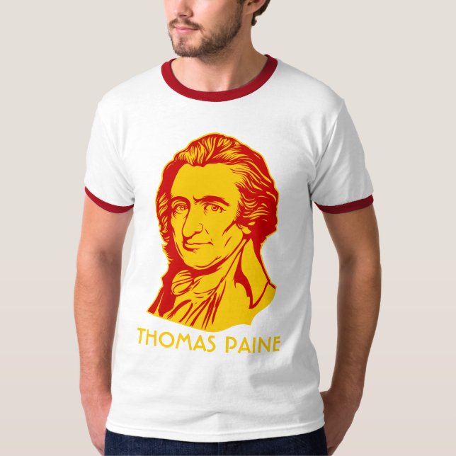 Camisa customizável de Thomas Paine (Frente)