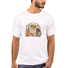 Camisa Cute Cartoon Cookie Jar & Hot Sauce Foodie