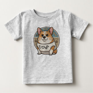 Camisa Cute Corgi “Eu Amo Ossos”