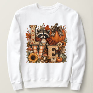 Camisa Cute Fall Raccoon Pumpkin Spice, Roupas de 