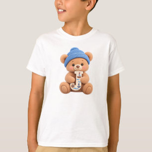 Camisa Cute Teddy Bear Inicial J Sailor Boys