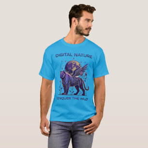 Camisa Cyber Tiger – Instinto Digital Futurista IA