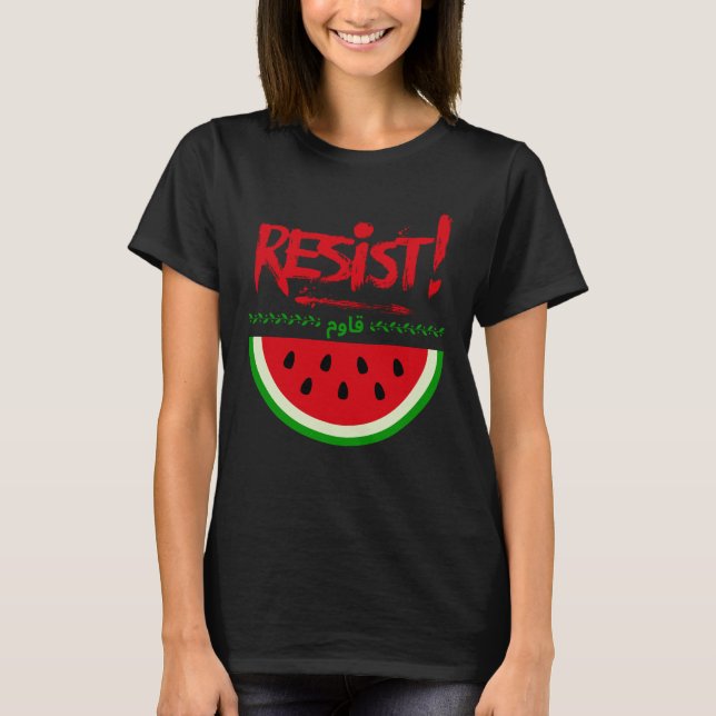 Camisa D Resistente Da Melancia Palestiniana (Frente)