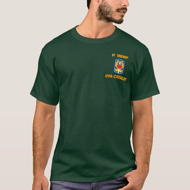 Camisa D Troop 17th Cavalry VSR M113 ACAV (Frente)