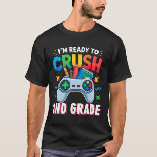 Camisa da 2ª série para meninos Video Game Volta à