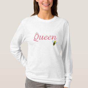 Camisa da abelha de rainha das mulheres