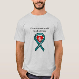Camisa da alergia de comida para homens