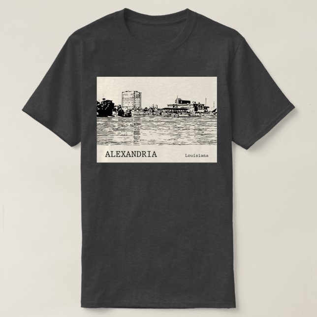 Camisa da Alexandria Louisiana - 1 (Frente do Design)