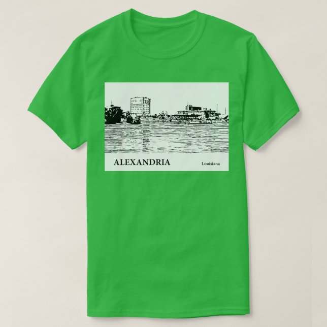 Camisa da Alexandria Louisiana - 2 (Frente do Design)