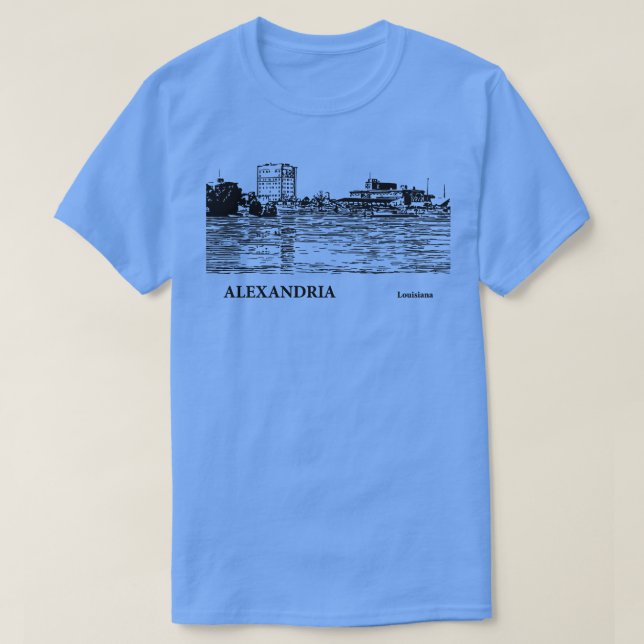 Camisa da Alexandria Louisiana - 3 (Frente do Design)