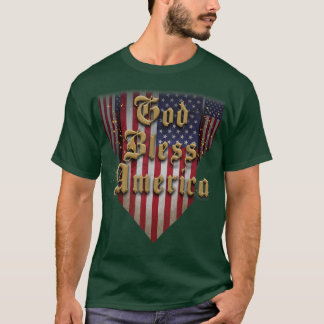 Camisa da América do deus abençoe