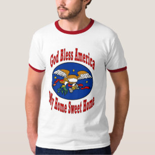 Camisa da América do deus abençoe