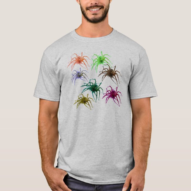 Camisa da aranha (Ver. 2) Aranhas coloridas! (Frente)